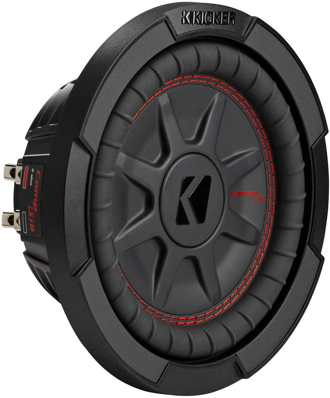 kicker-48cwrt82-comprt-8-car-audio-subwoofer-2-ohm-300-watt-svc-ultra-thin-sub-9464849
