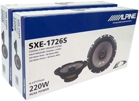alpine-sxe-1726s-65-car-audio-2-pairs-coaxial-speakers-4-pack-kit-fast-rings-805127