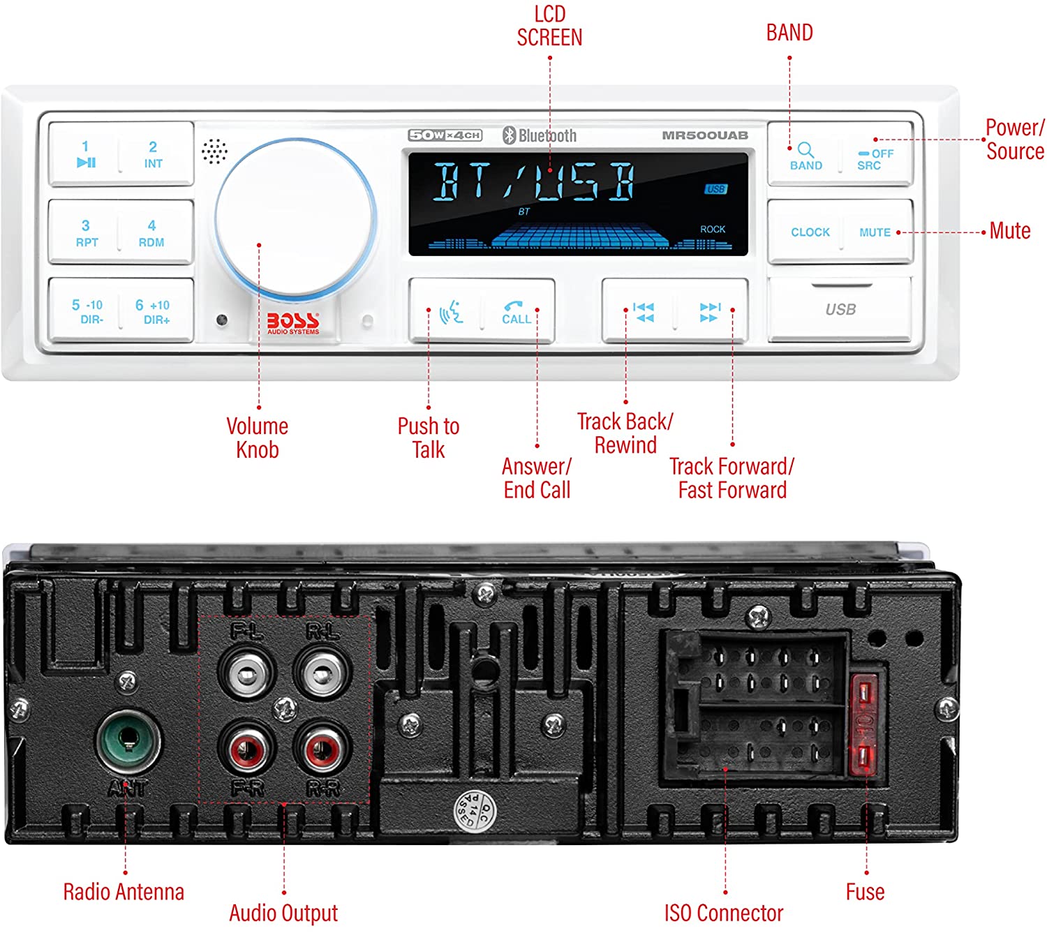 boss-audio-mr500uab-marine-receiver-ipx-6-weatherproof-bluetooth-boat-head-unit-183180