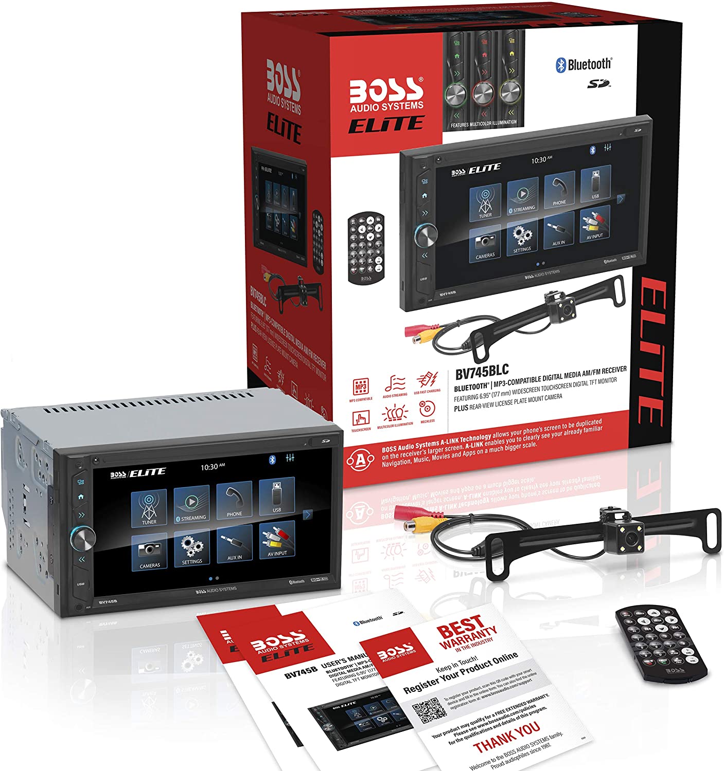 boss-audio-systems-elite-bv745blc-bluetooth-car-stereo-w-camera-2-din-head-unit-509819