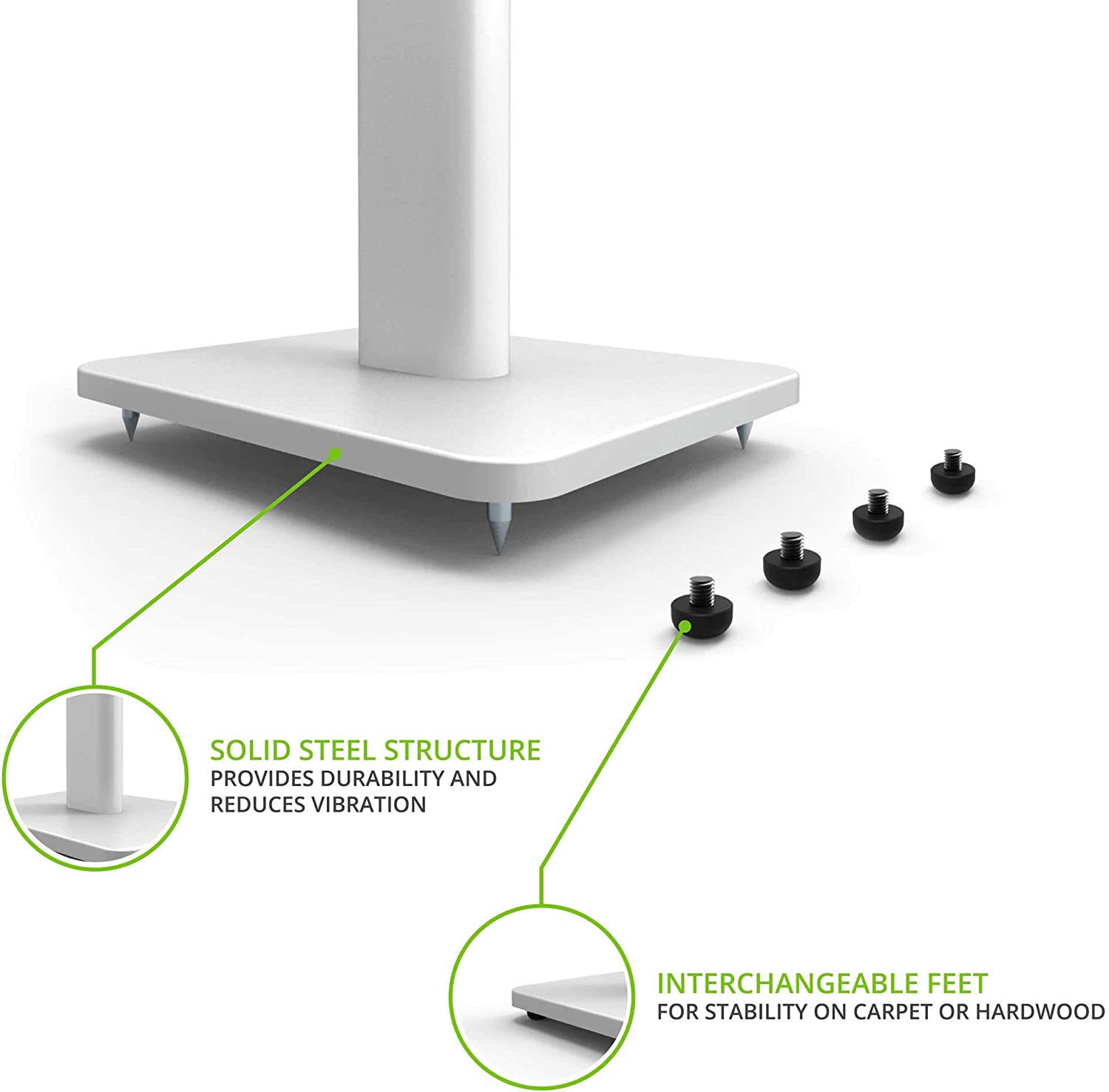 kanto-sp26pl-26-bookshelf-speaker-stands-rotating-plate-cable-routing-white-103695