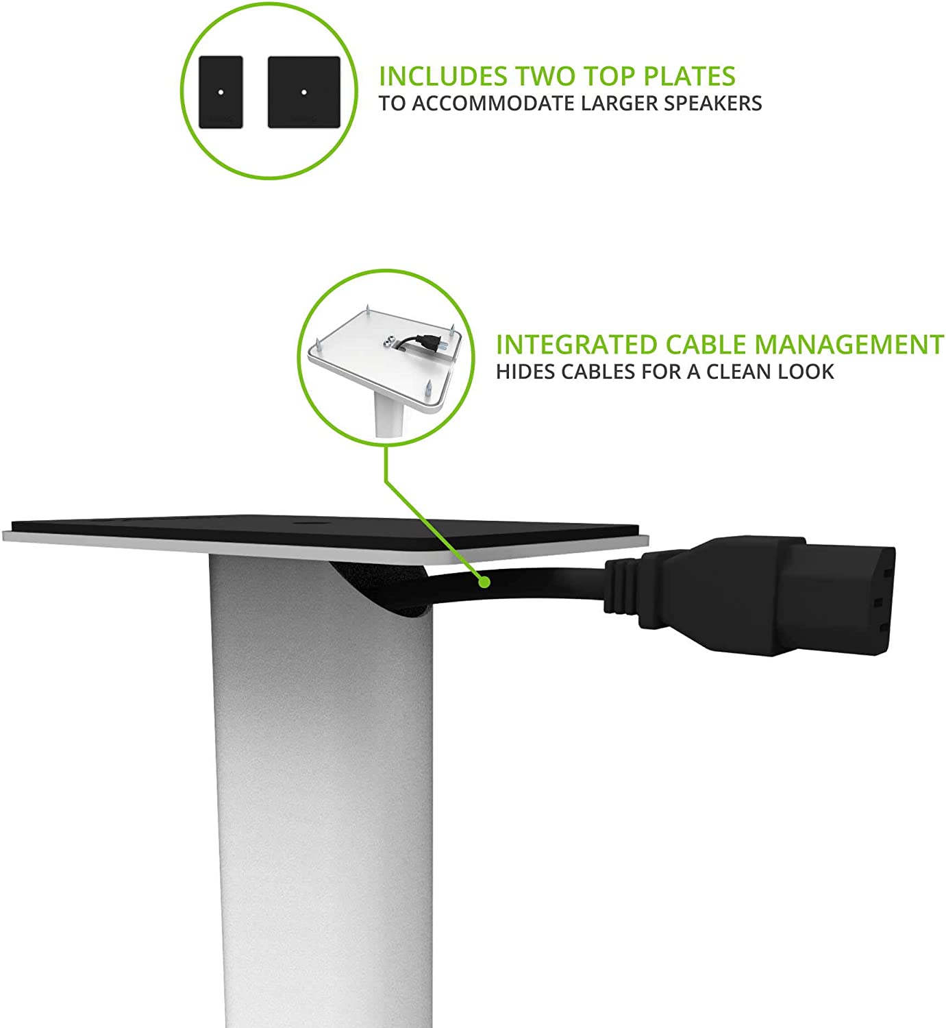 kanto-sp26pl-26-bookshelf-speaker-stands-rotating-plate-cable-routing-white-734145