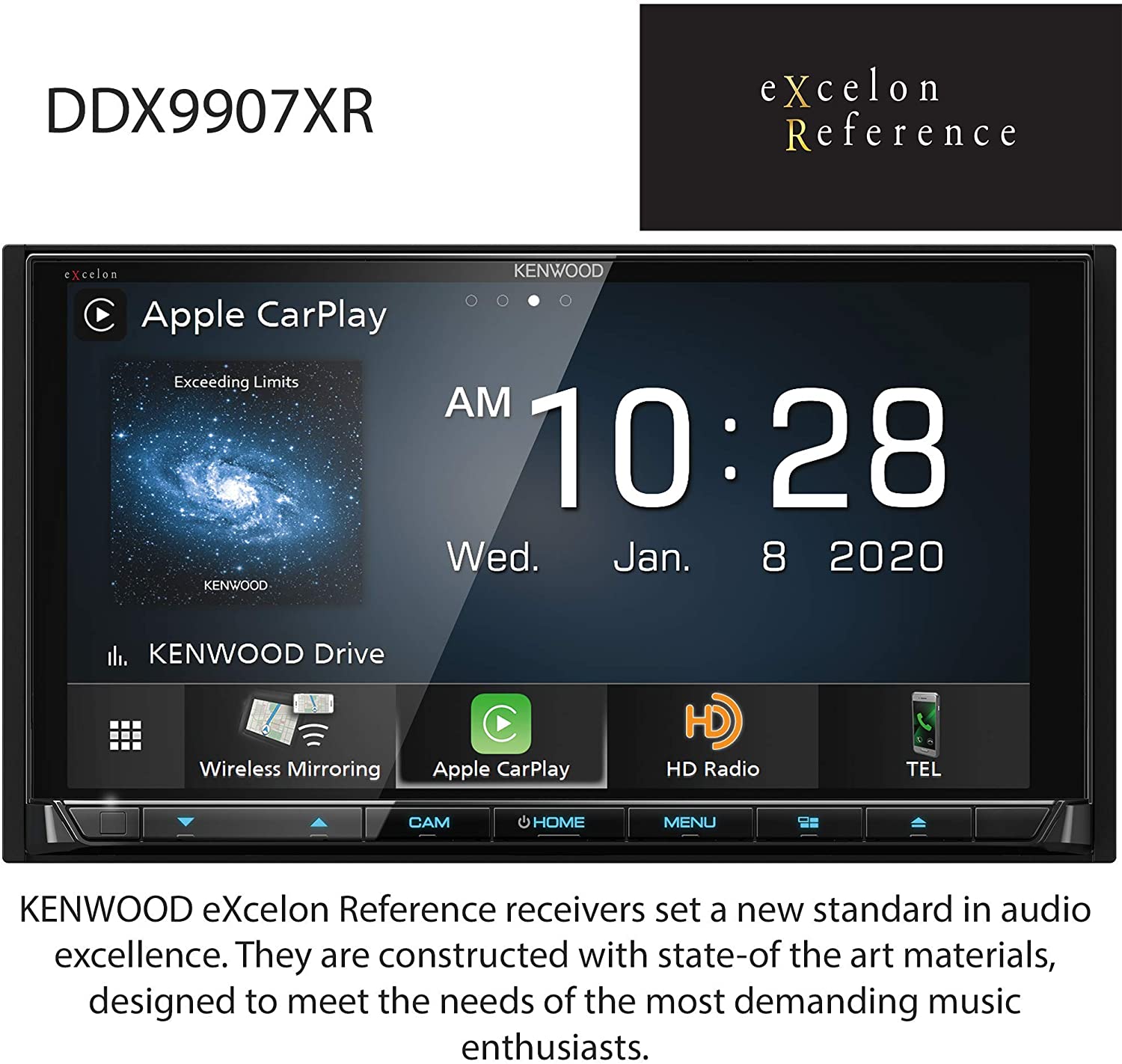 kenwood-excelon-ddx9907xr-wireless-apple-carplayaa-car-stereo-cddvd-hd-radio-104683