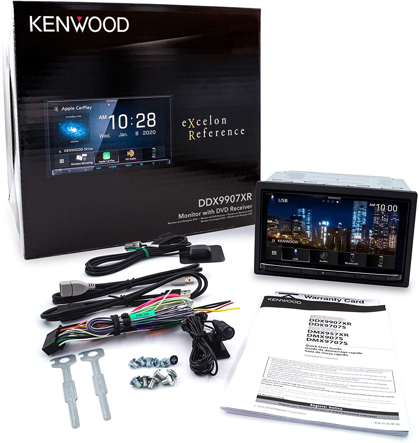 kenwood-excelon-ddx9907xr-wireless-apple-carplayaa-car-stereo-cddvd-hd-radio-995385