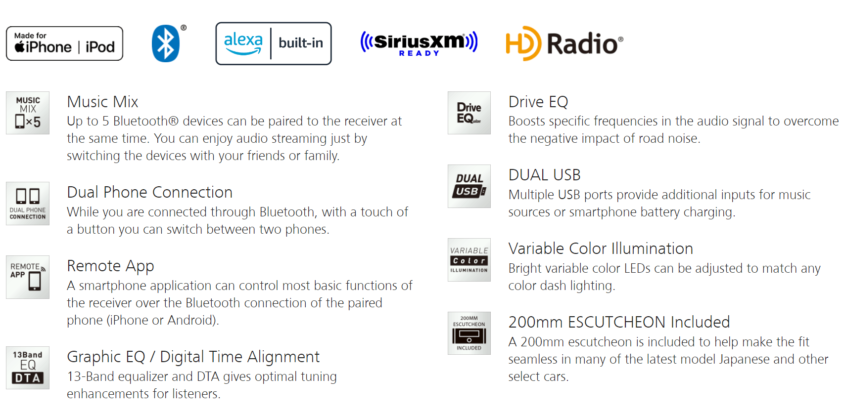 kenwood-excelon-dpx795bh-2-din-car-stereo-cd-bluetooth-alexa-siriusxm-ready-259848