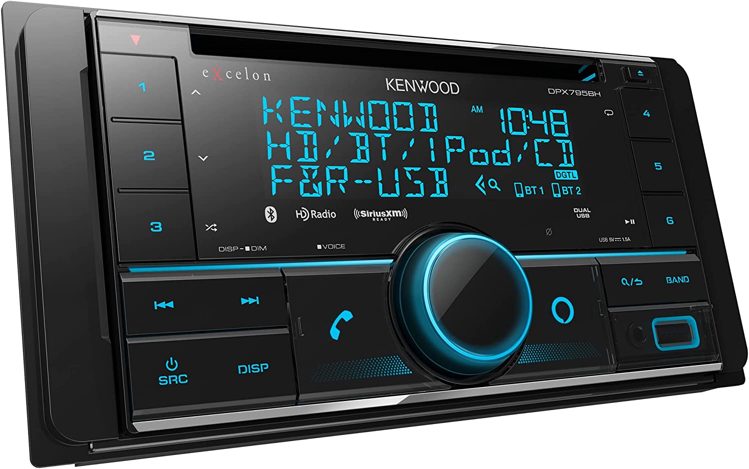 kenwood-excelon-dpx795bh-2-din-car-stereo-cd-bluetooth-alexa-siriusxm-ready-573899