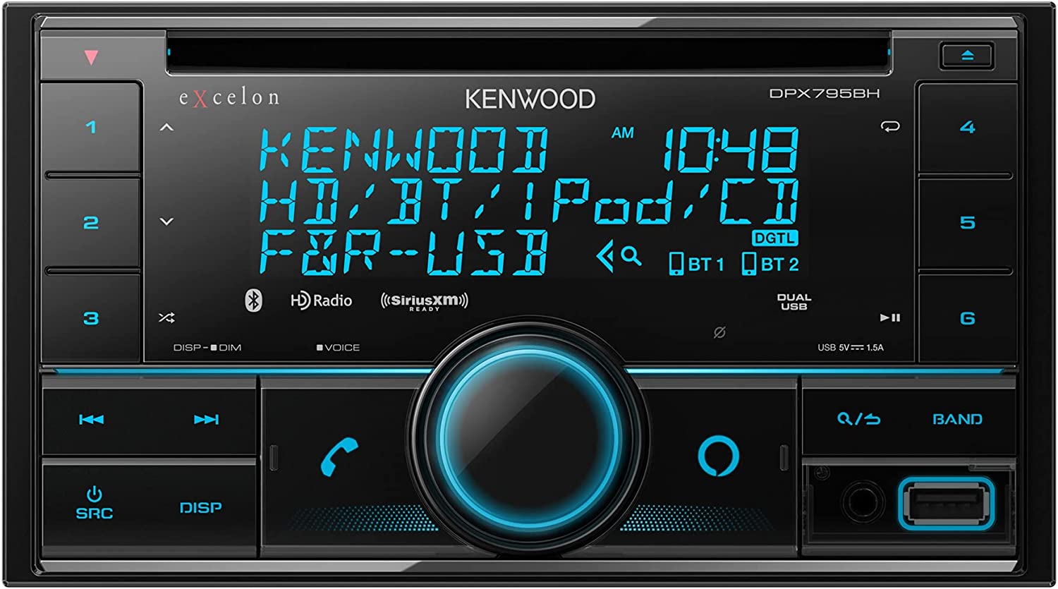 kenwood-excelon-dpx795bh-2-din-car-stereo-cd-bluetooth-alexa-siriusxm-ready-940363