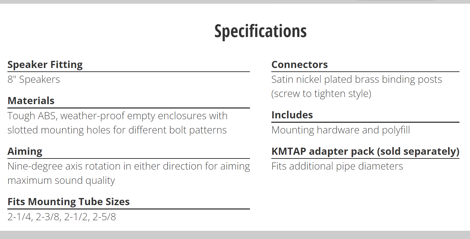 kicker-43kmtes8w-8-marine-waketower-boat-speaker-empty-enclosures-pair-white-478222