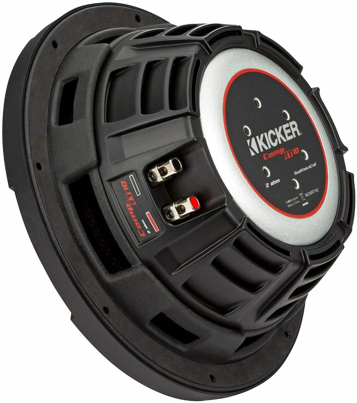 kicker-48cwrt102-comprt-10-400-watt-dual-voice-coil-subwoofer-2-ohm-377160