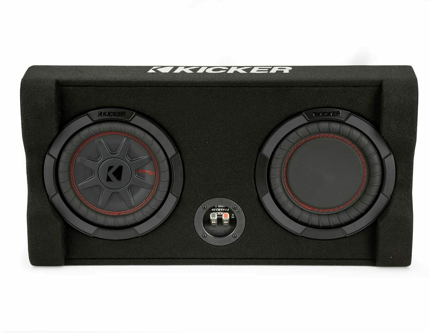 kicker-48trtp82-8-inch-enclosed-subwoofer-comprt-car-audio-sub-300w-rms-2-ohm-947983