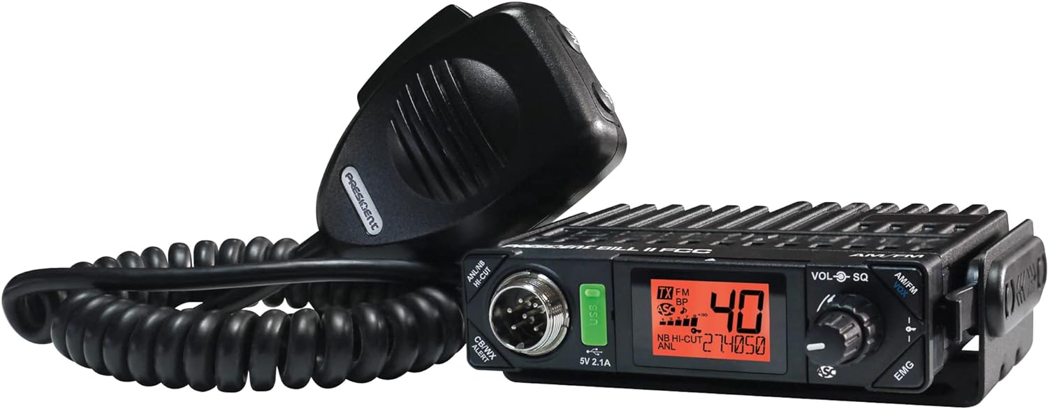 president-electronics-bill-ii-ultra-compact-amfm-fcc-cb-radio-7-color-display-969508