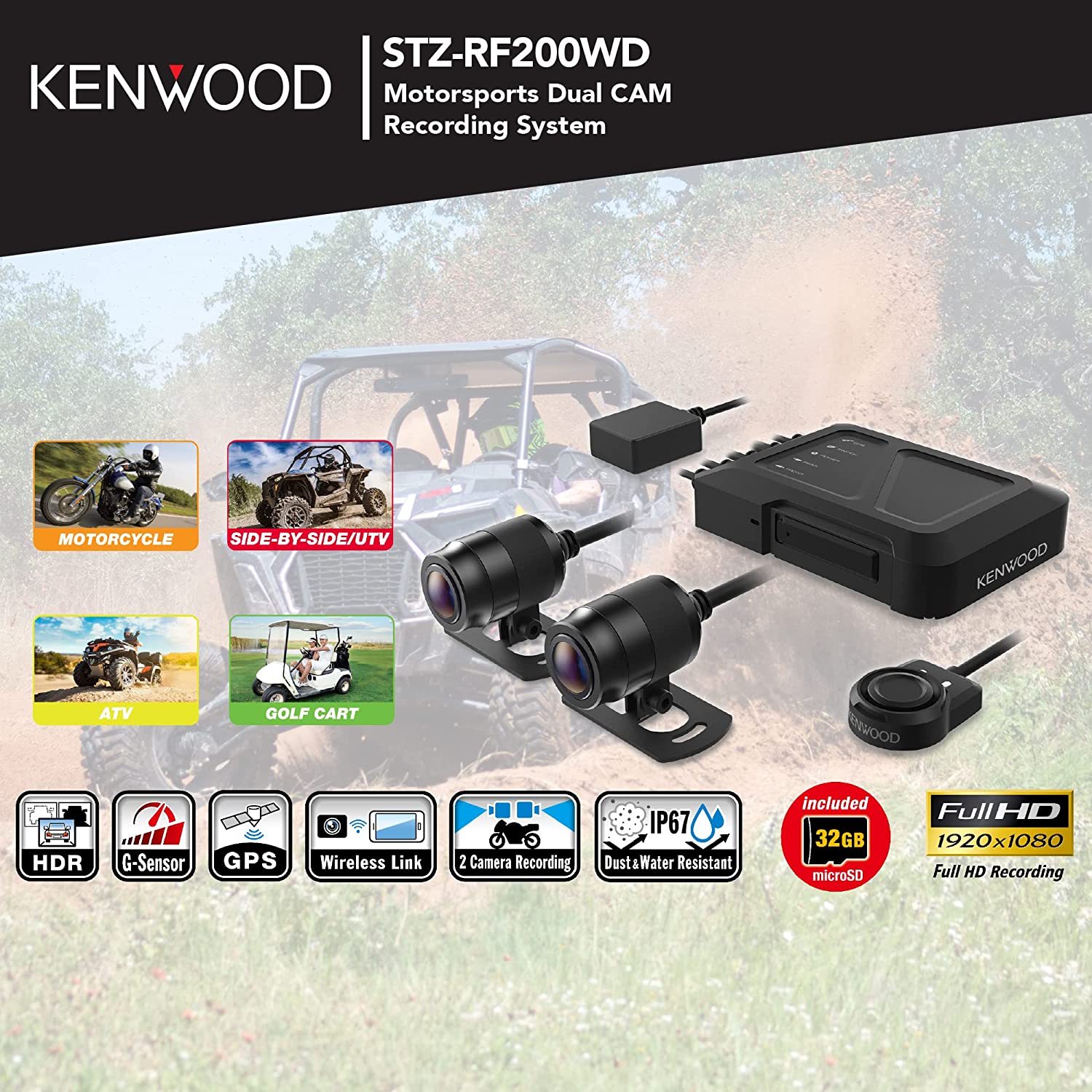 kenwood-stz-rf200wd-1080p-2-cam-motorsports-action-camera-system-motorcycleutv-5435240