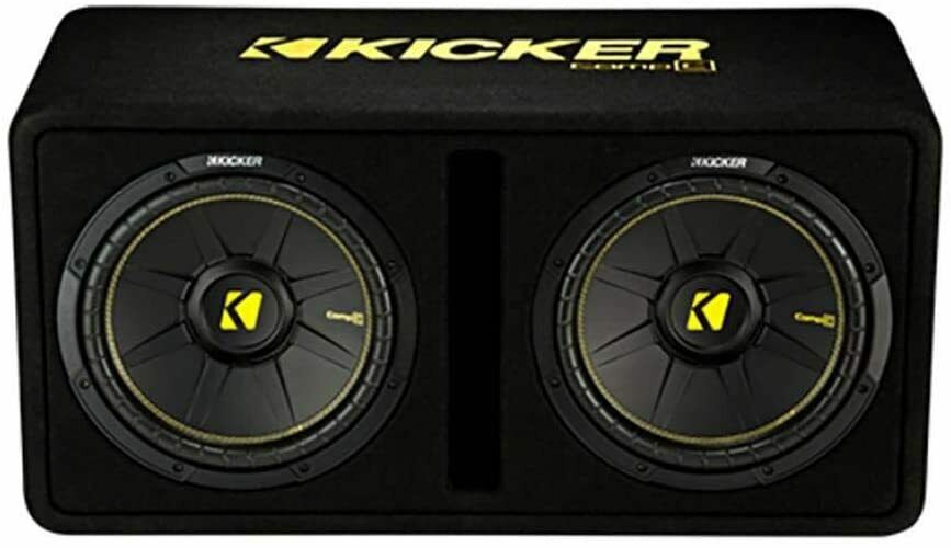 kicker-44dcwc102-dual-loaded-car-subwoofer-10-in-1200-watt-2-ohm-enclosed-sub-5982982