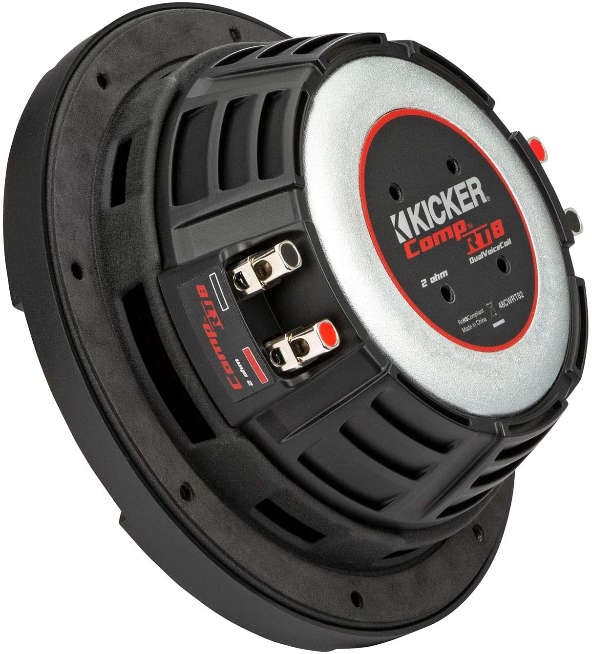 kicker-48cwrt82-comprt-8-car-audio-subwoofer-2-ohm-300-watt-svc-ultra-thin-sub-3974880