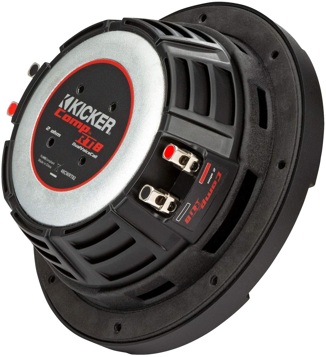 kicker-48cwrt82-comprt-8-car-audio-subwoofer-2-ohm-300-watt-svc-ultra-thin-sub-4242526