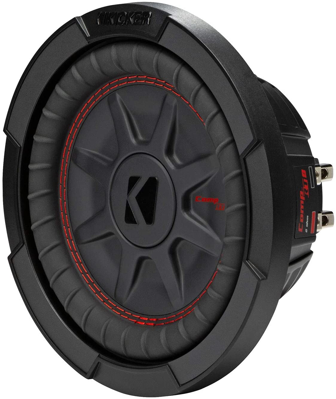 kicker-48cwrt82-comprt-8-car-audio-subwoofer-2-ohm-300-watt-svc-ultra-thin-sub-8026323